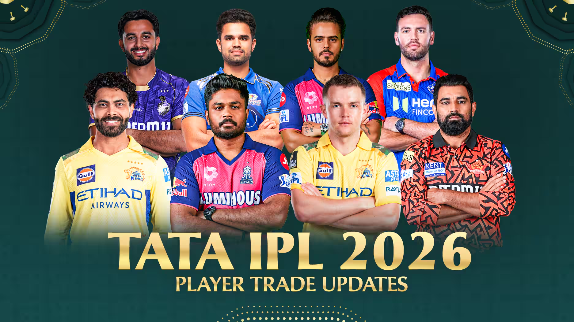 IPL 2026 all teams and captains - Bet on 1xm777